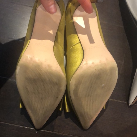 4” heeled Zara pumps bundle size 8/39 black, grey, chartreuse - Picture 8 of 13